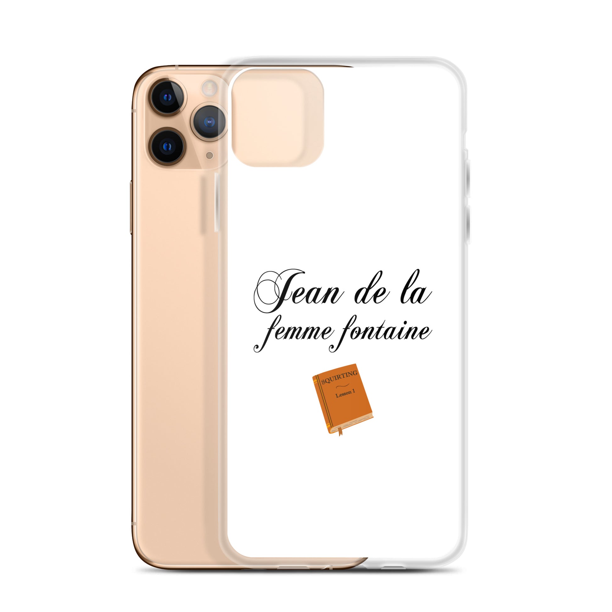 Coque iPhone Jean de la femme fontaine - Sedurro