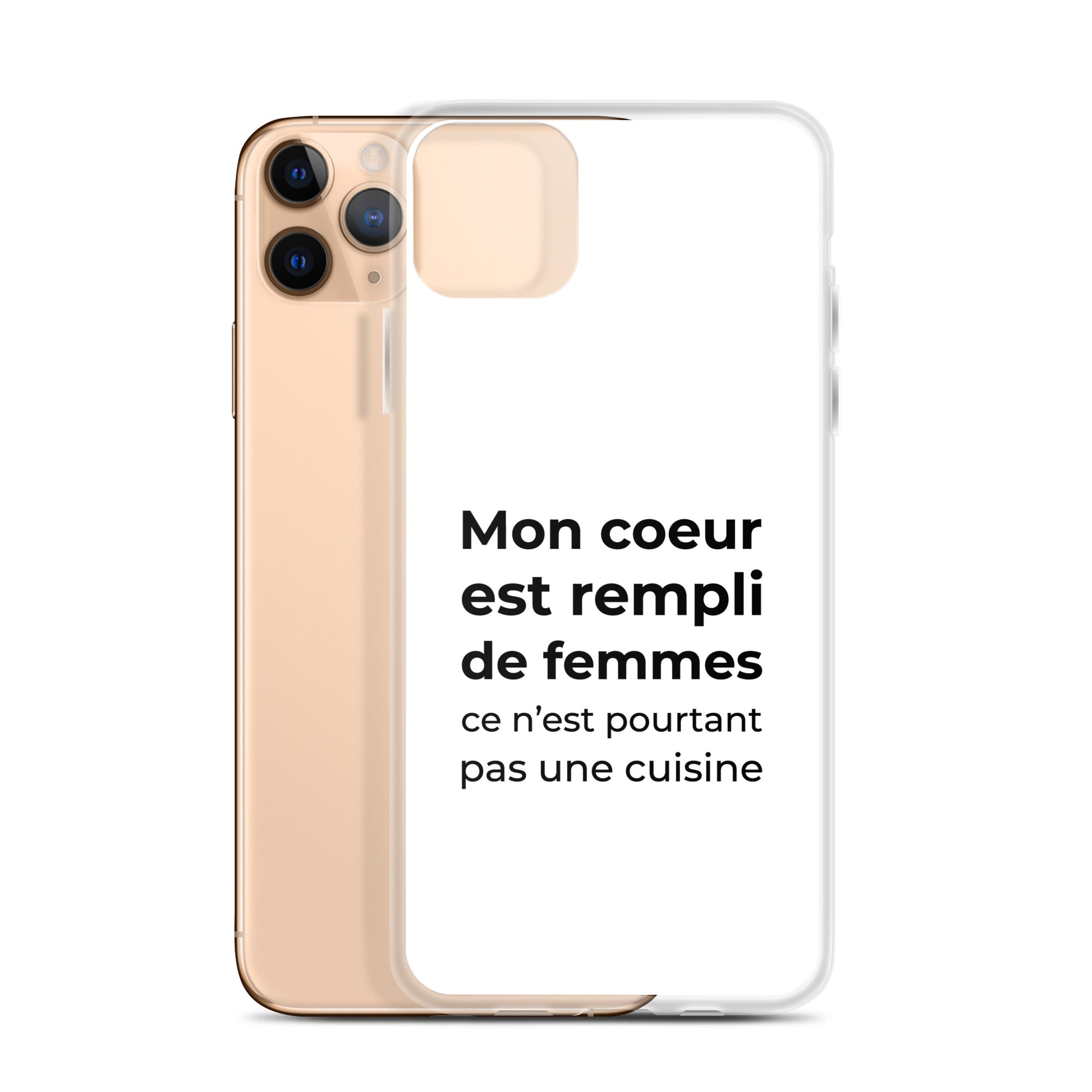 Coque iPhone Mon cœur est rempli de femmes ce n'est pourtant pas une cuisine Sedurro