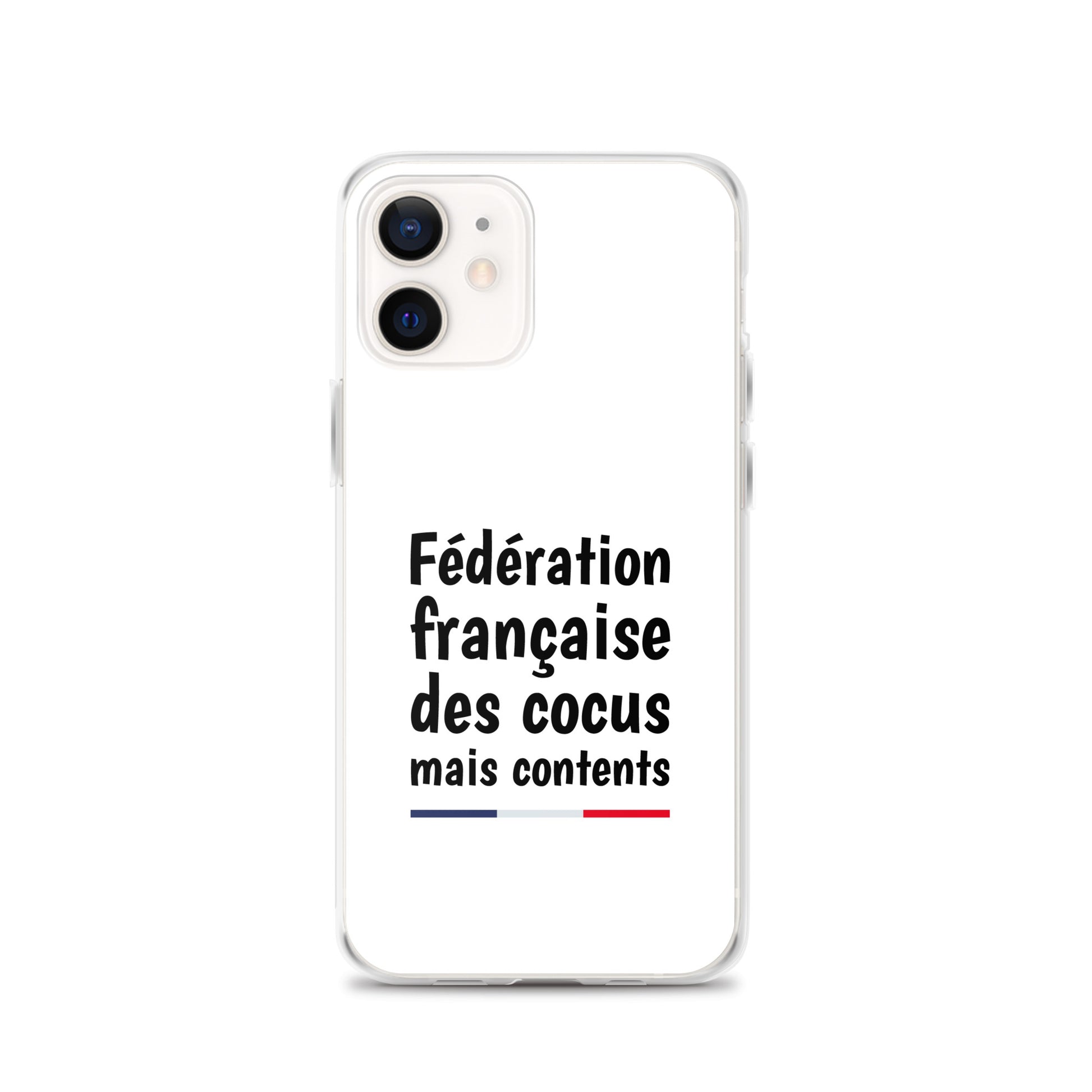 Coque iPhone Fédération française des cocus mais contents - Sedurro