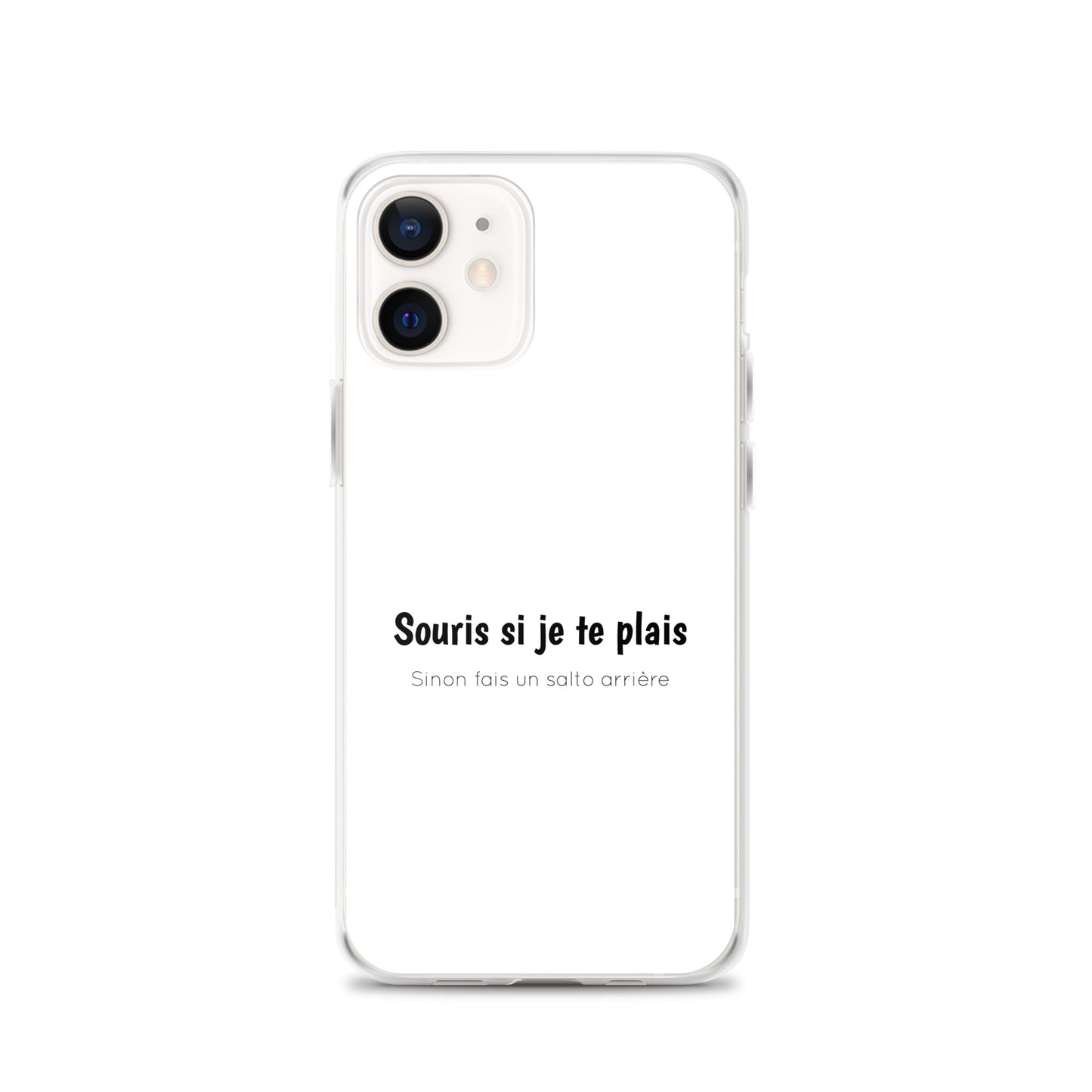 Coque iPhone Souris si je te plais sinon fais un salto arrière - Sedurro