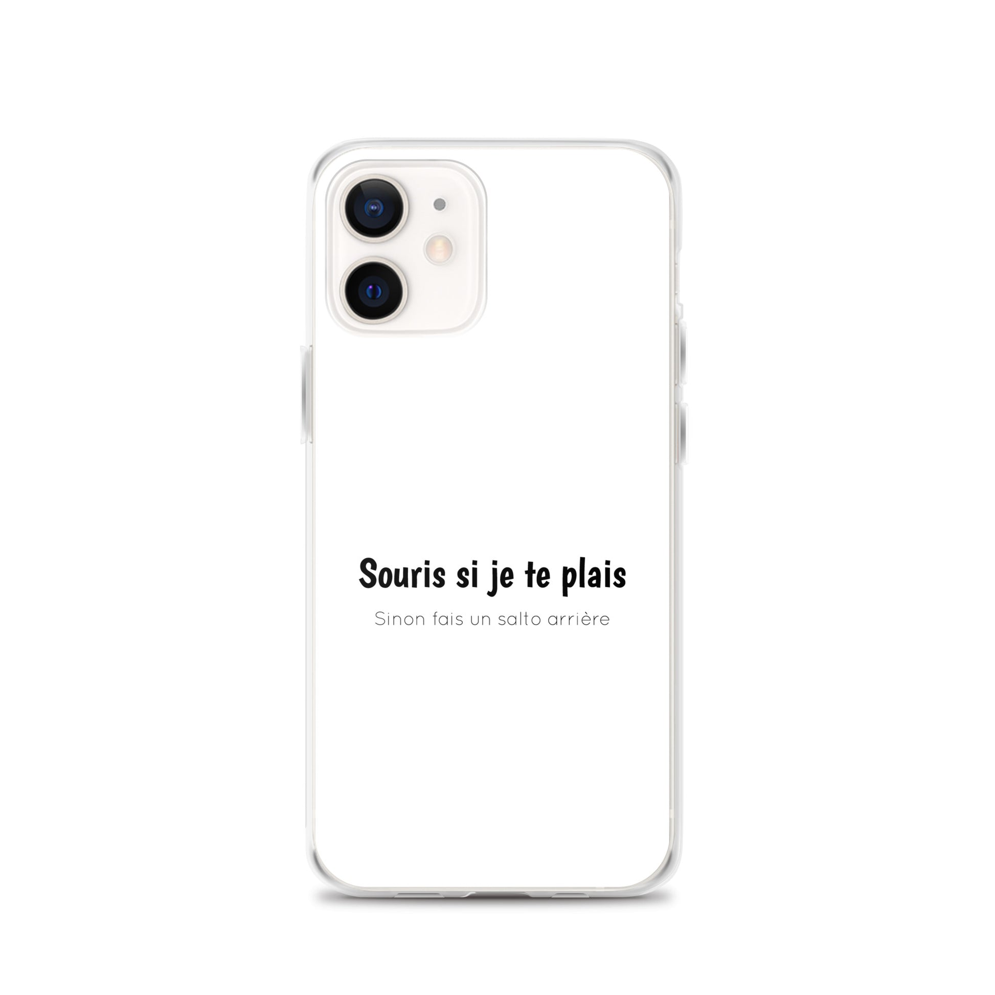 Coque iPhone Souris si je te plais sinon fais un salto arrière - Sedurro