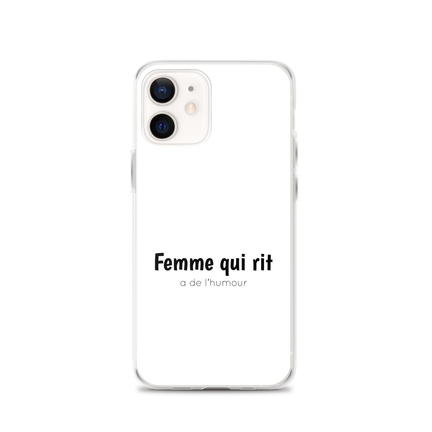 Coque iPhone Femme qui rit a de l'humour - Sedurro