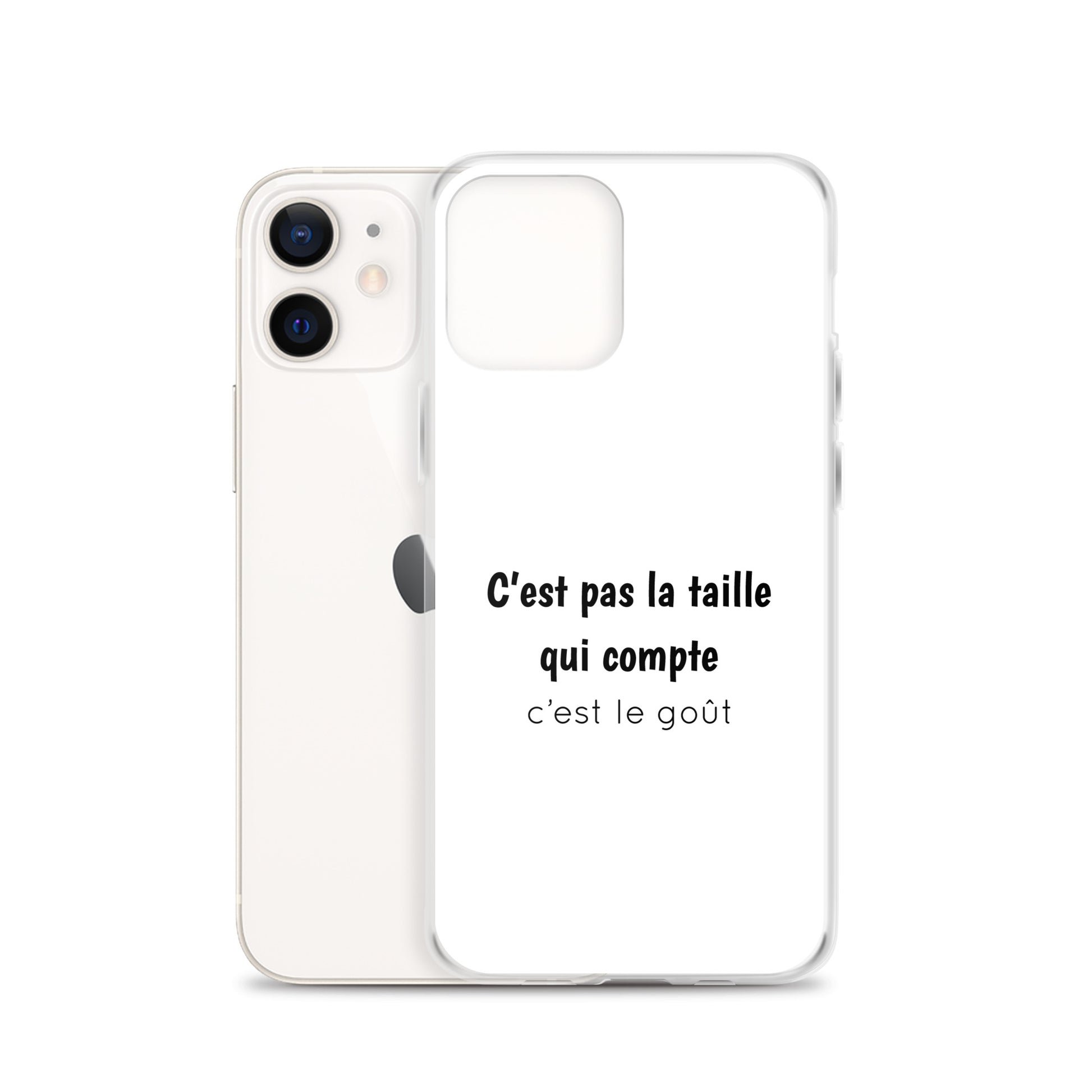 Coque iPhone C'est pas la taille qui compte c'est le goût - Sedurro