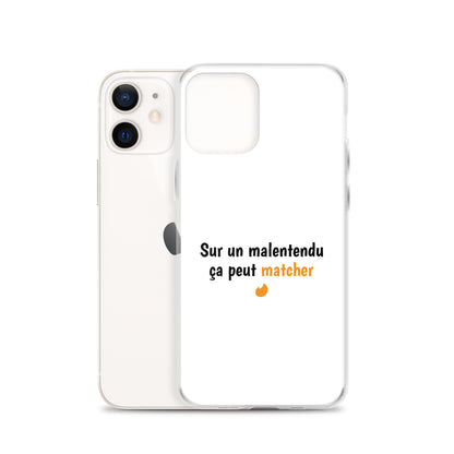 Coque iPhone Sur un malentendu ça peut matcher - Sedurro