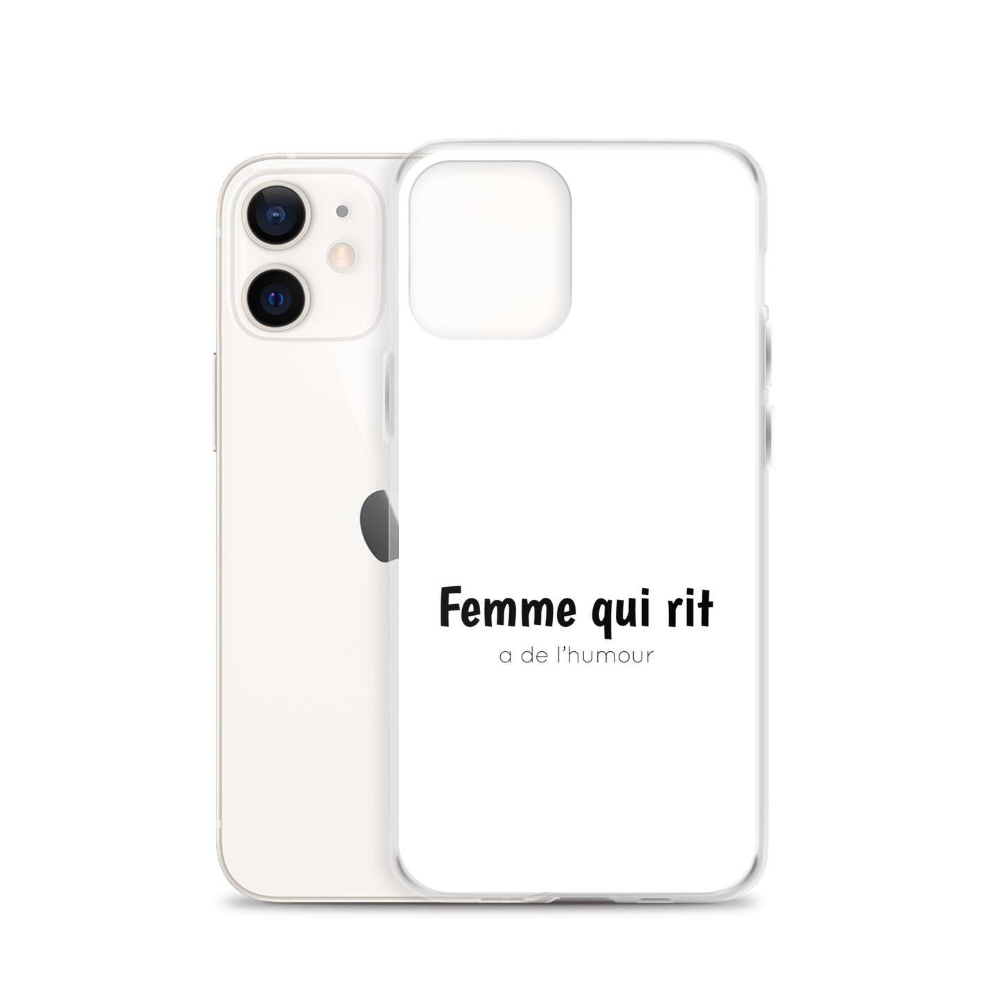 Coque iPhone Femme qui rit a de l'humour - Sedurro