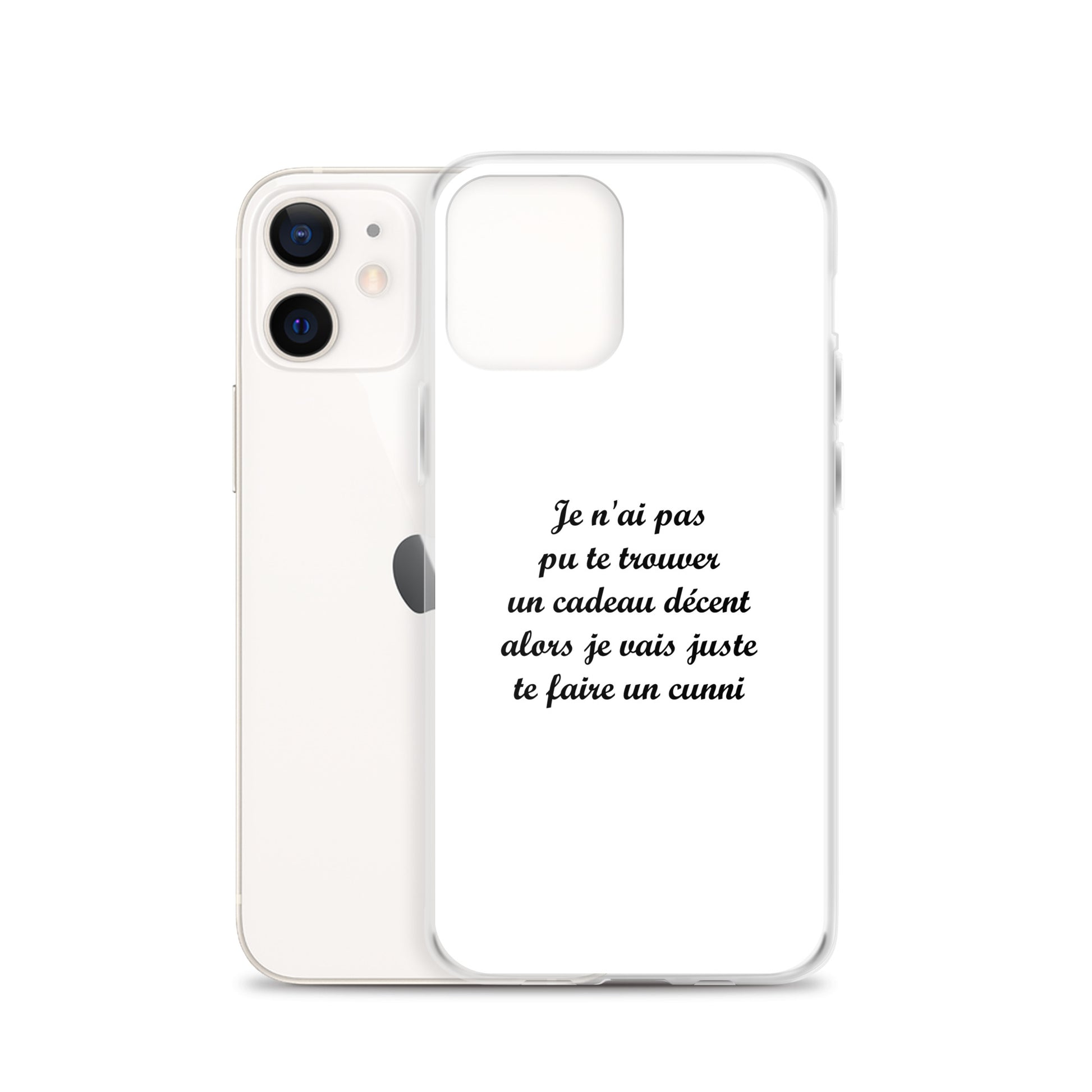 Coque iPhone Je n'ai pas pu te trouver un cadeau décent alors je vais juste te faire un cunni - Sedurro