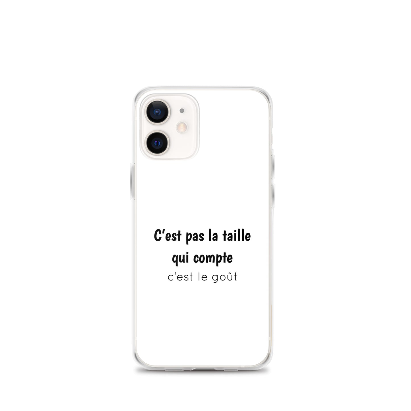 Coque iPhone C'est pas la taille qui compte c'est le goût - Sedurro