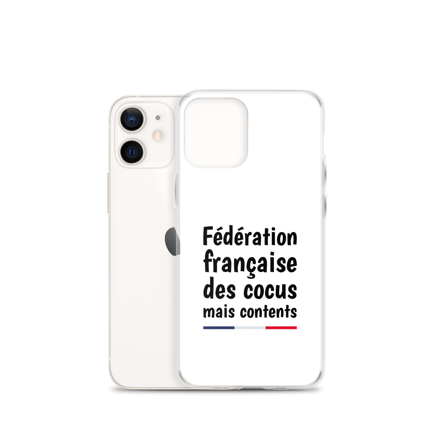 Coque iPhone Fédération française des cocus mais contents - Sedurro