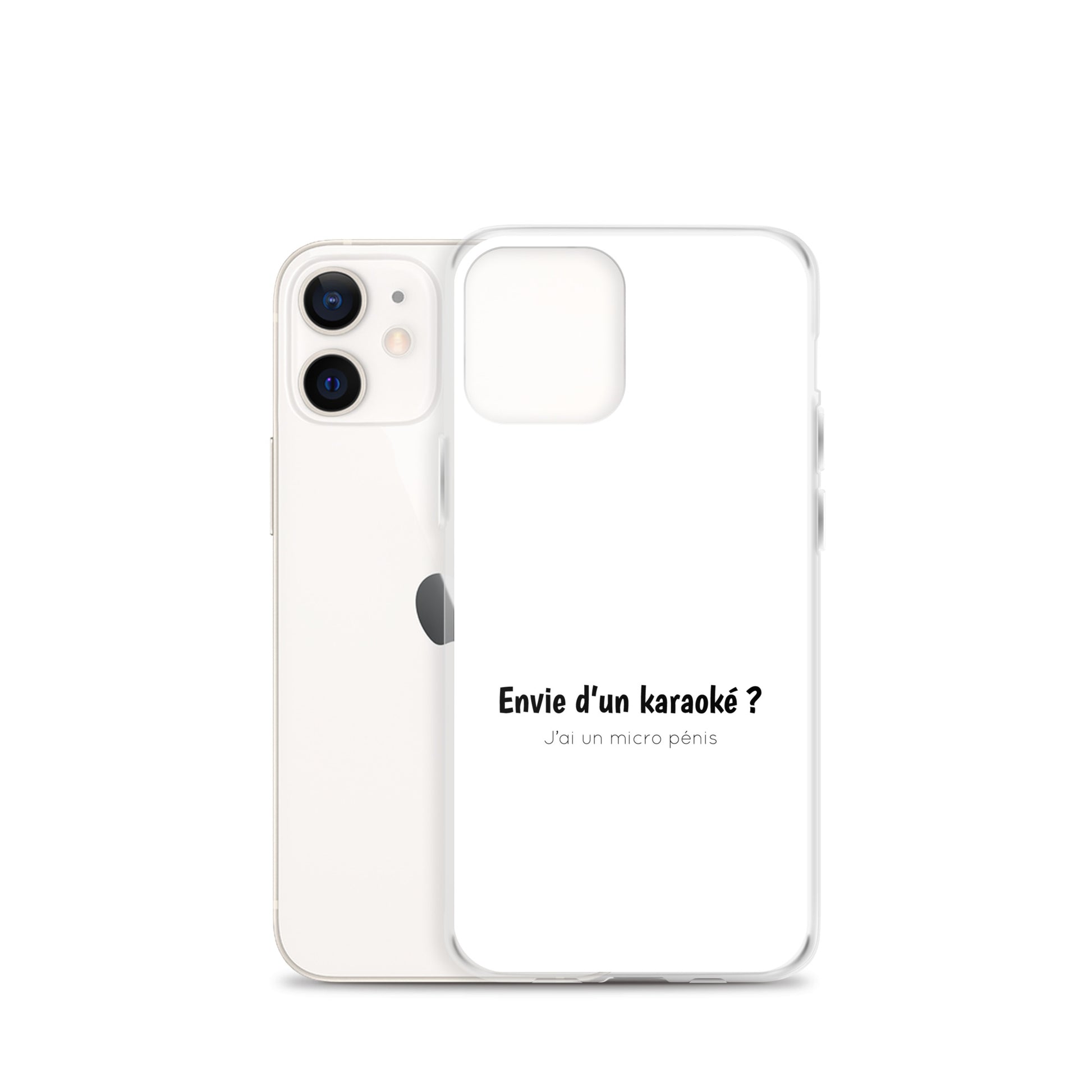 Coque iPhone Envie d'un karaoké j'ai un micro pénis - Sedurro