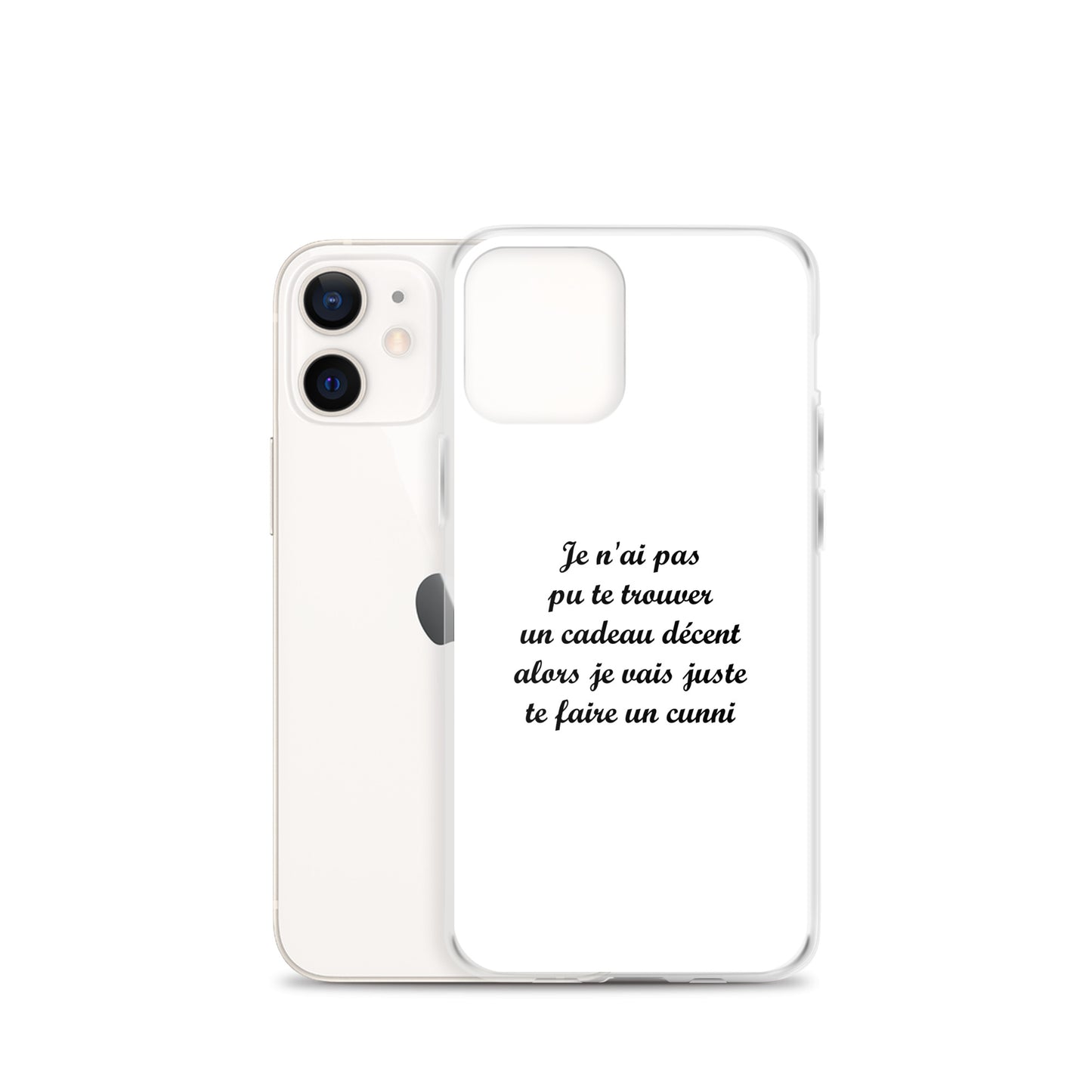 Coque iPhone Je n'ai pas pu te trouver un cadeau décent alors je vais juste te faire un cunni - Sedurro