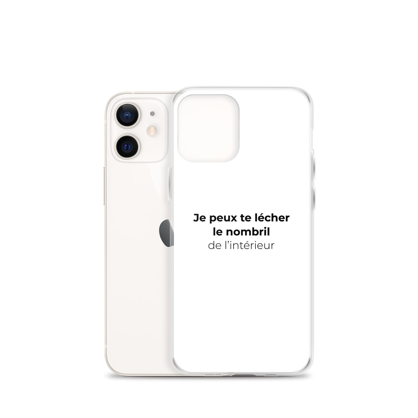 Coque iPhone Je peux te lécher le nombril de l'intérieur - Sedurro