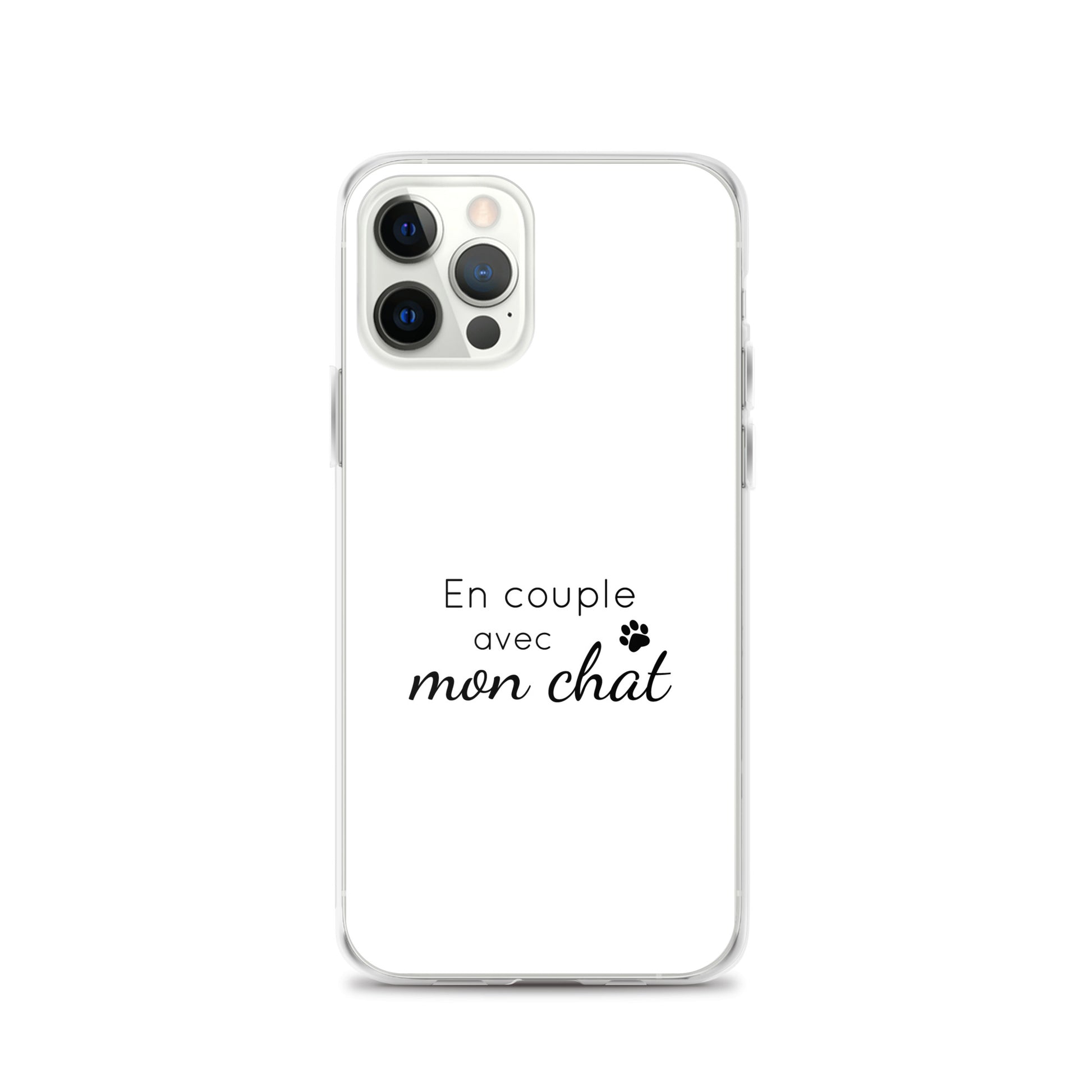 Coque iPhone En couple avec mon chat - Sedurro