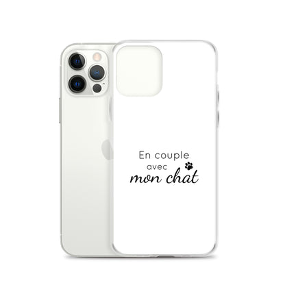 Coque iPhone En couple avec mon chat - Sedurro