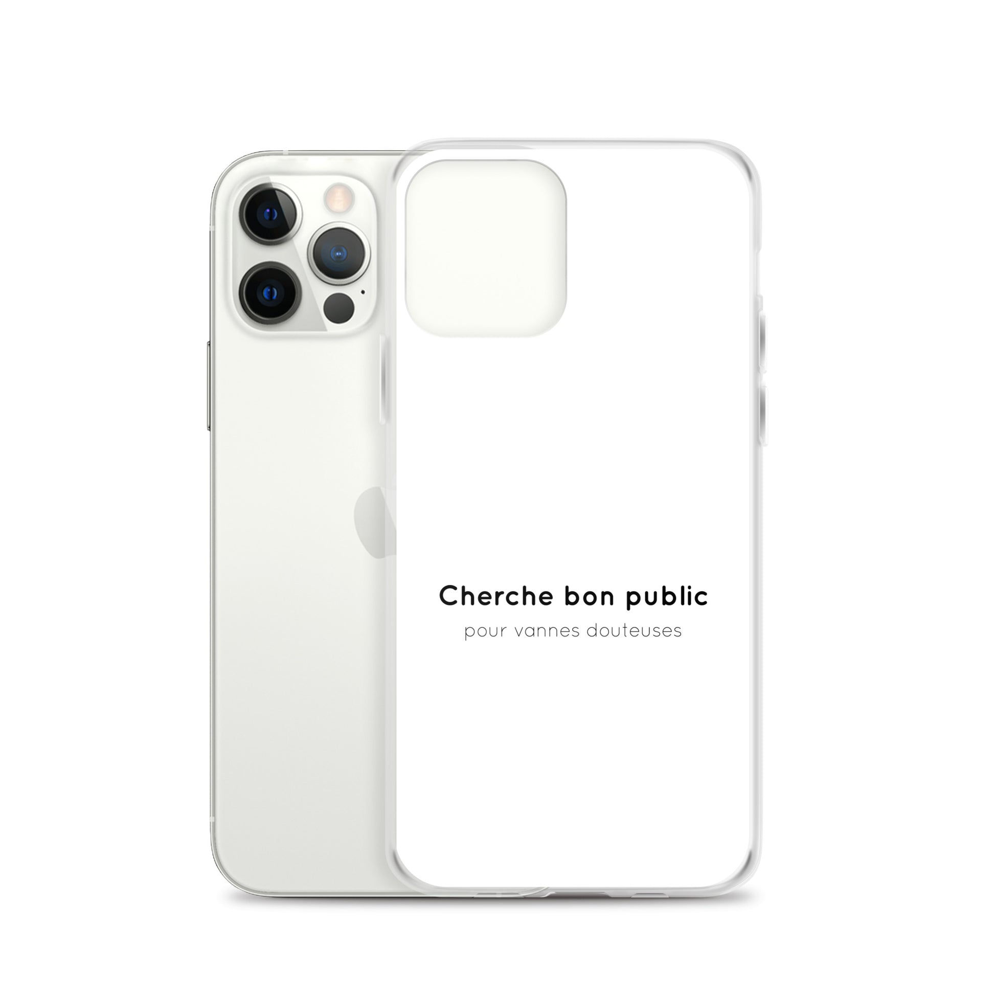 Coque iPhone Cherche bon public pour vannes douteuses - Sedurro