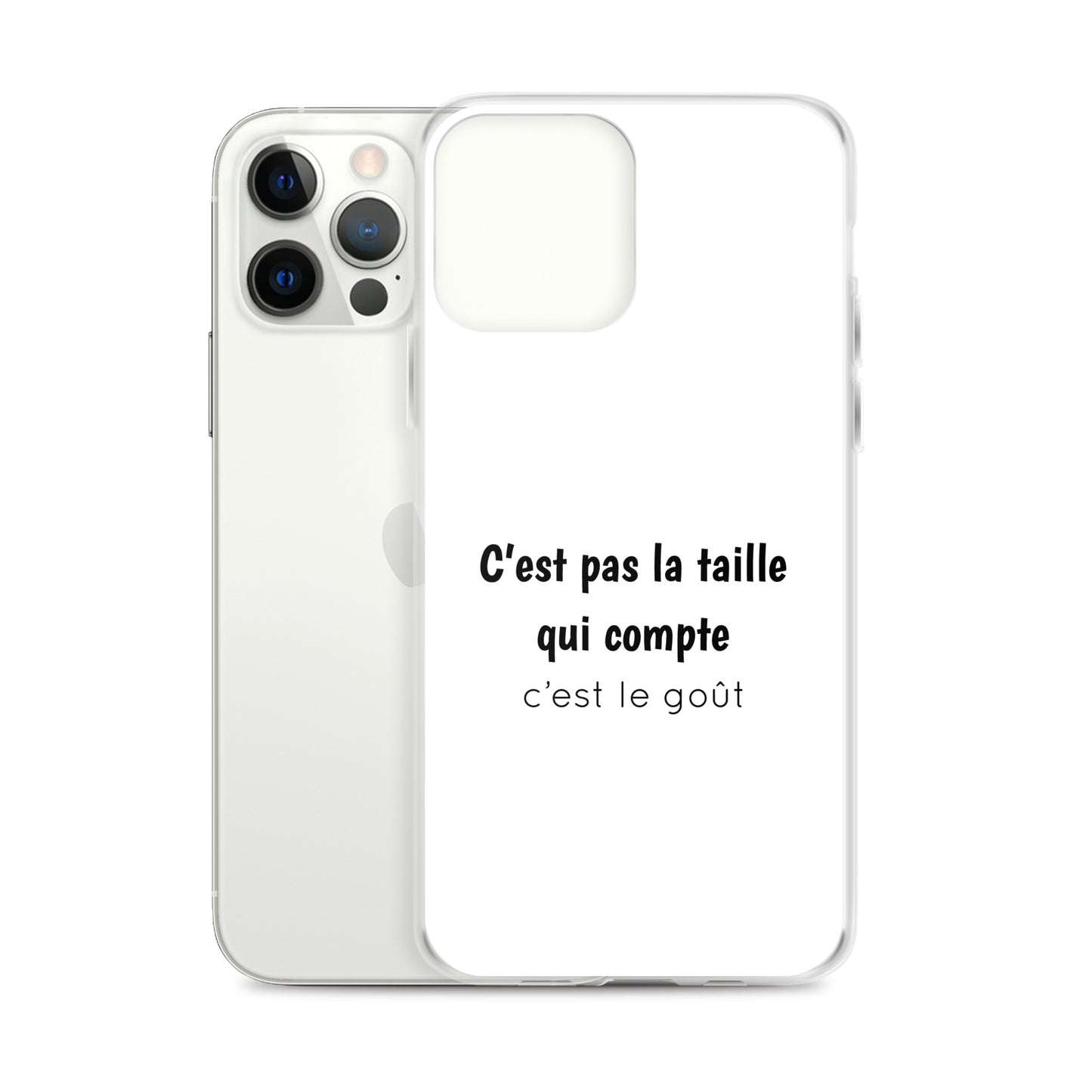 Coque iPhone C'est pas la taille qui compte c'est le goût - Sedurro