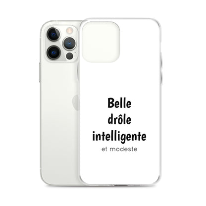 Coque iPhone Belle drôle intelligente et modeste - Sedurro