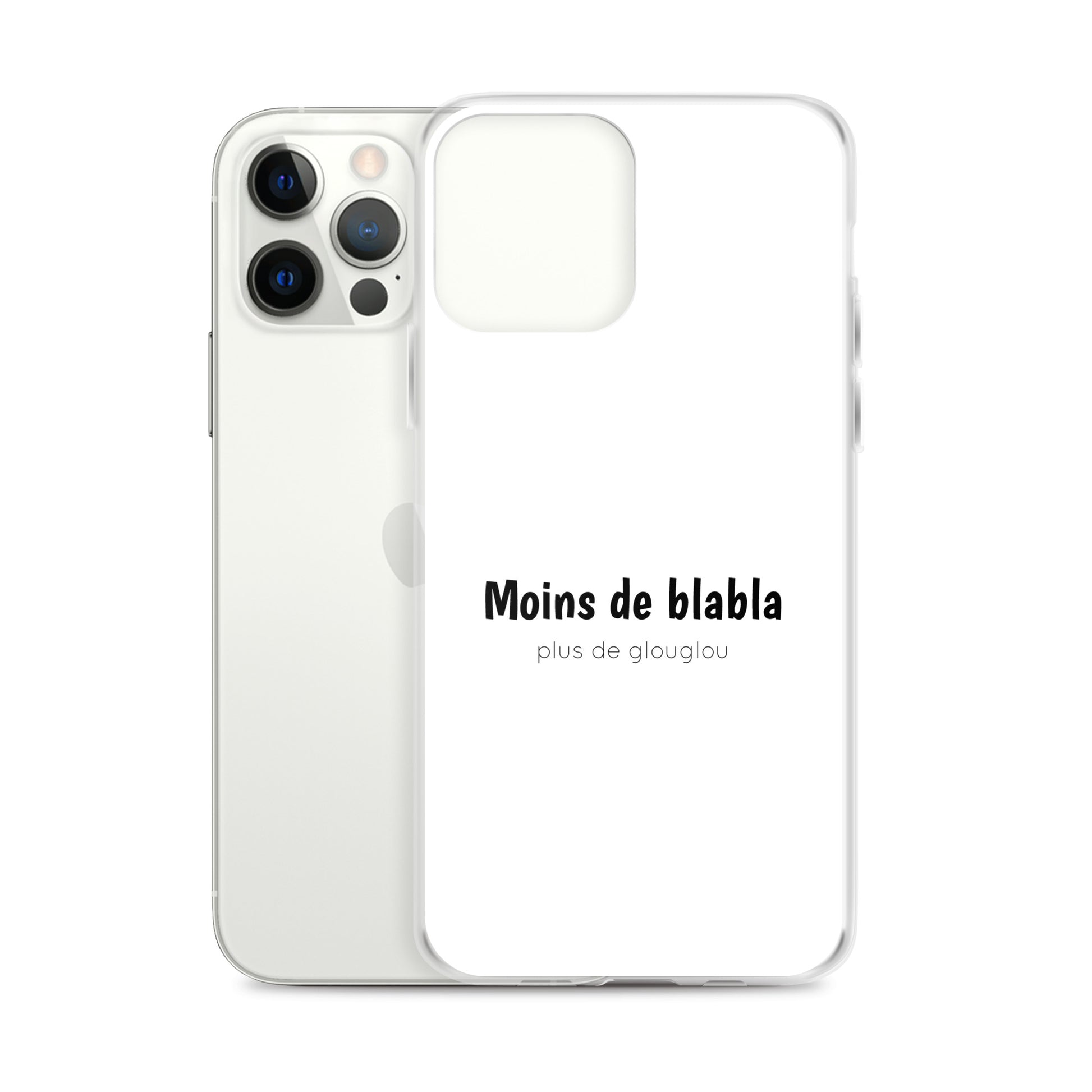 Coque iPhone Moins de blabla plus de glouglou - Sedurro