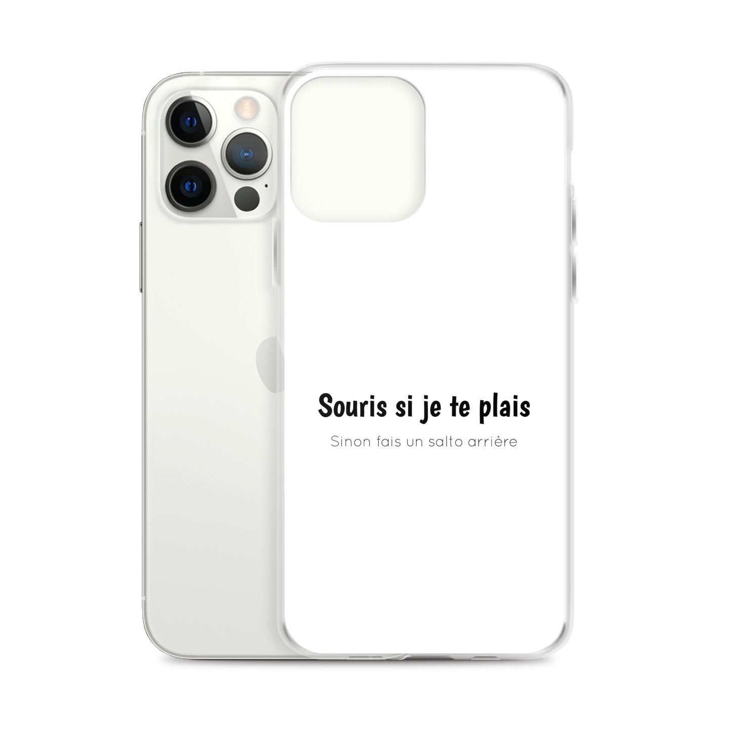 Coque iPhone Souris si je te plais sinon fais un salto arrière - Sedurro