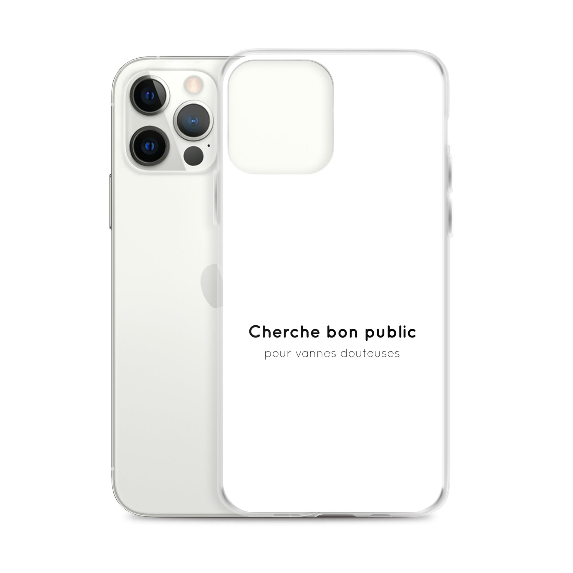 Coque iPhone Cherche bon public pour vannes douteuses - Sedurro