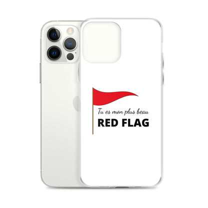 Coque iPhone Tu es mon plus beau red flag - Sedurro