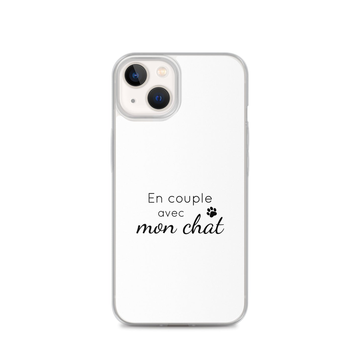 Coque iPhone En couple avec mon chat - Sedurro