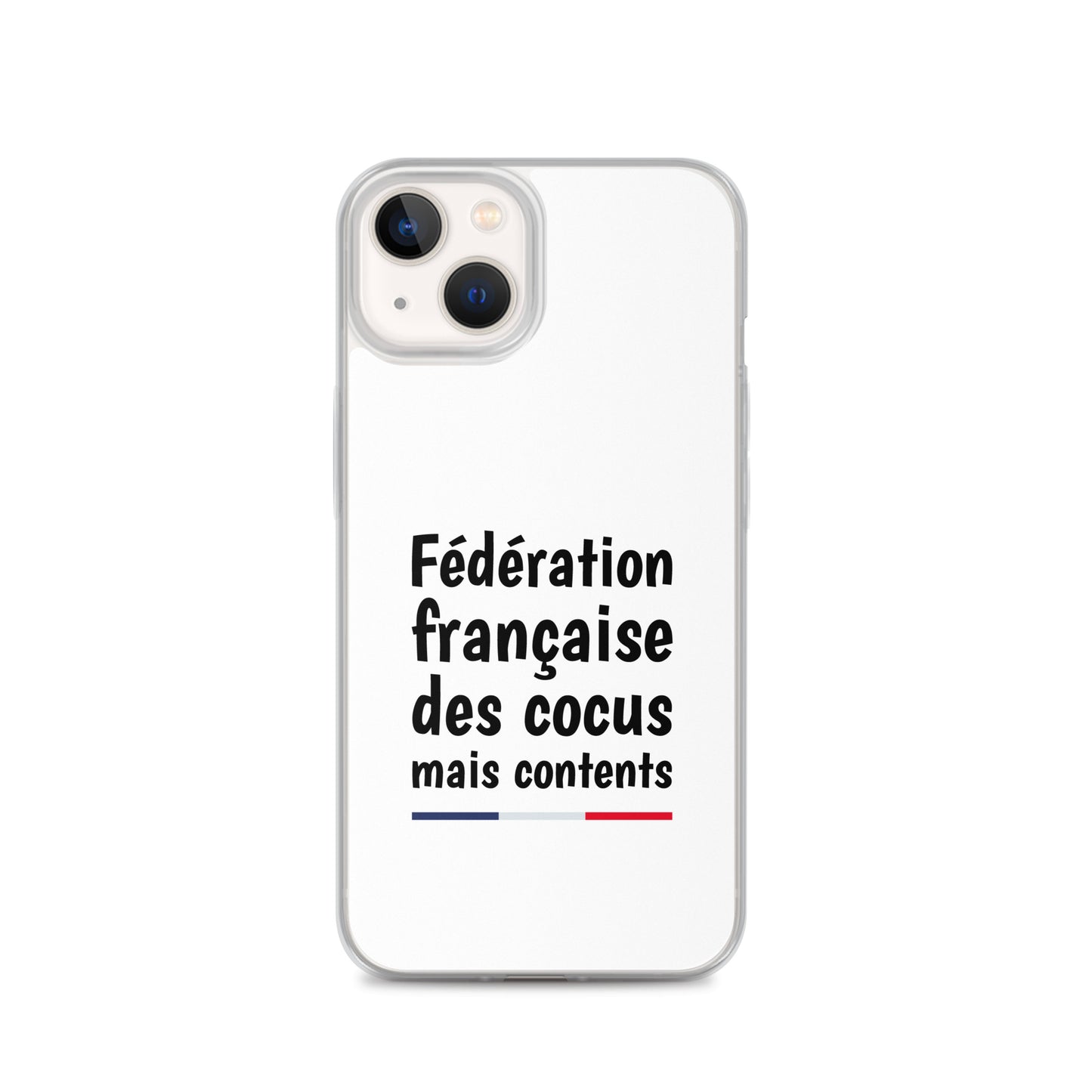 Coque iPhone Fédération française des cocus mais contents - Sedurro