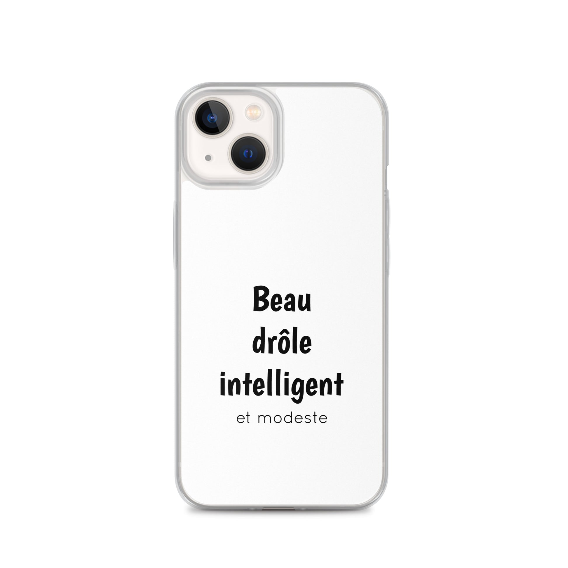 Coque iPhone Beau drôle intelligent et modeste - Sedurro