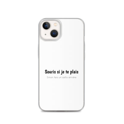 Coque iPhone Souris si je te plais sinon fais un salto arrière - Sedurro