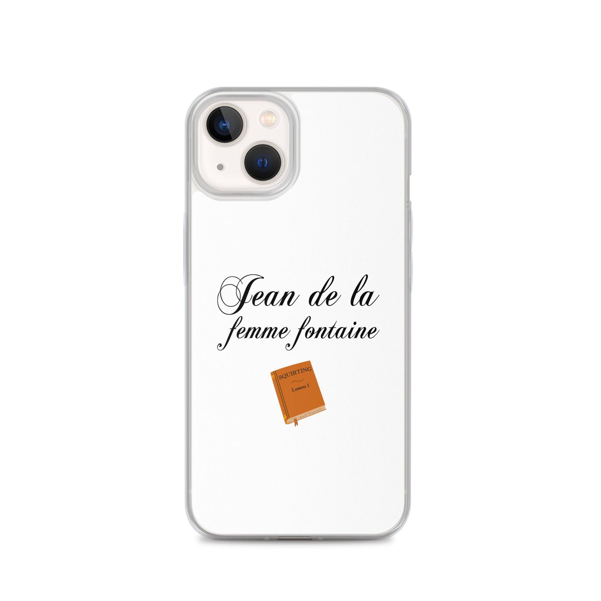 Coque iPhone Jean de la femme fontaine - Sedurro