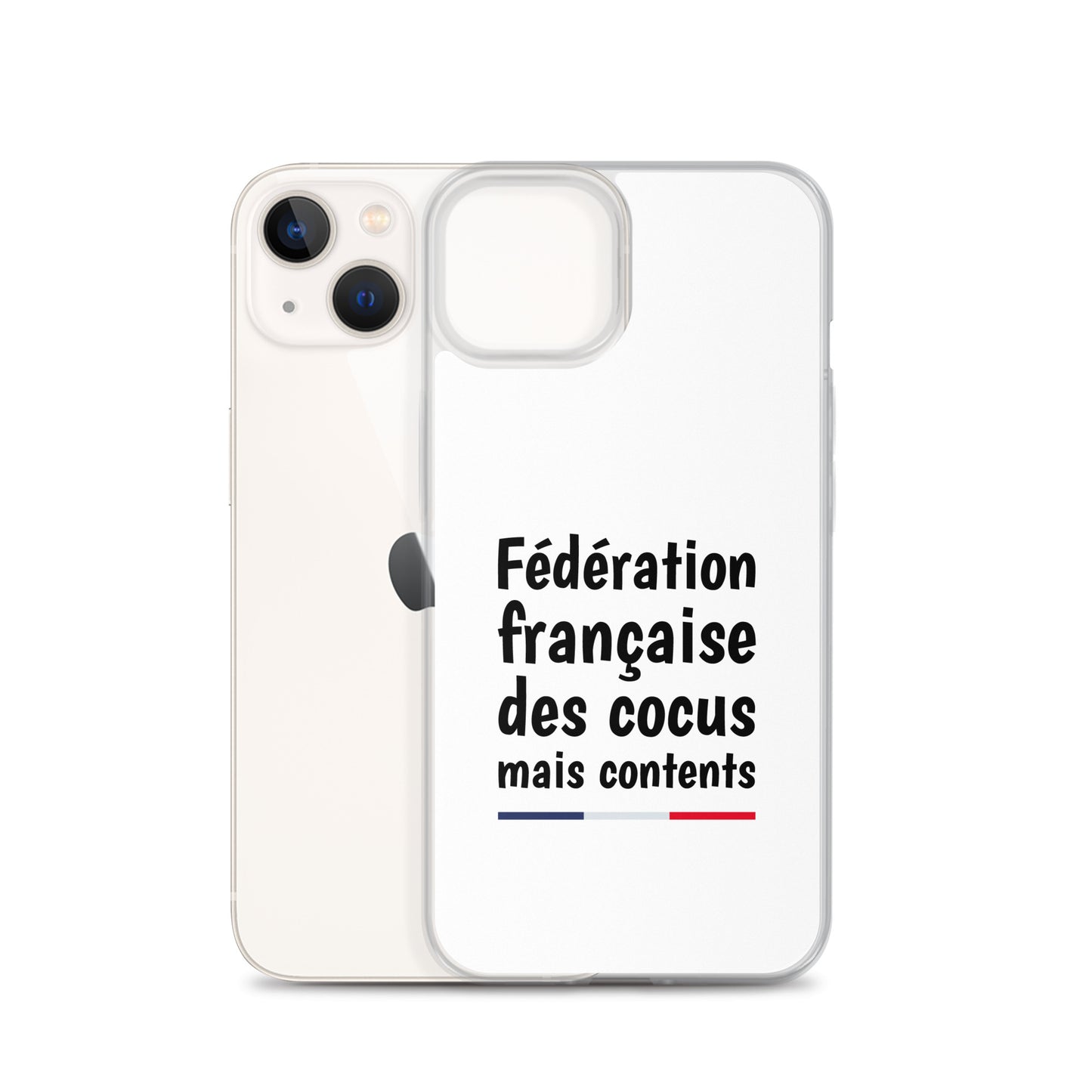 Coque iPhone Fédération française des cocus mais contents - Sedurro