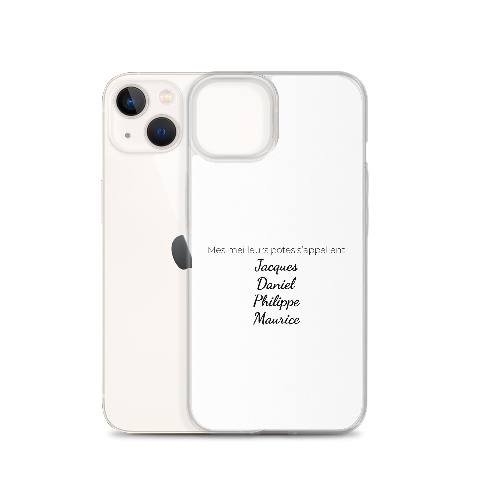 Coque iPhone Mes meilleurs potes s'appellent Jacques Daniel Philippe Maurice - Sedurro