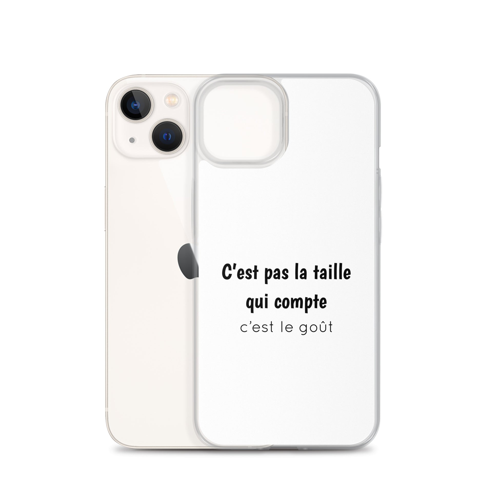 Coque iPhone C'est pas la taille qui compte c'est le goût - Sedurro