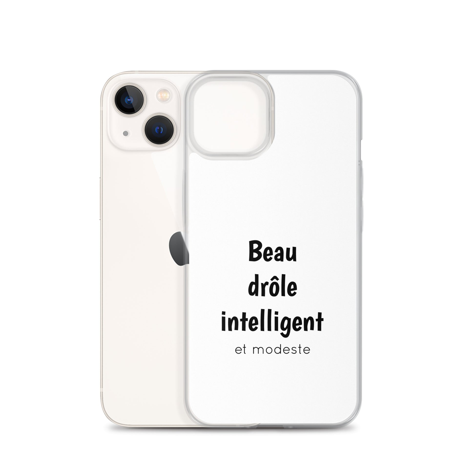 Coque iPhone Beau drôle intelligent et modeste - Sedurro