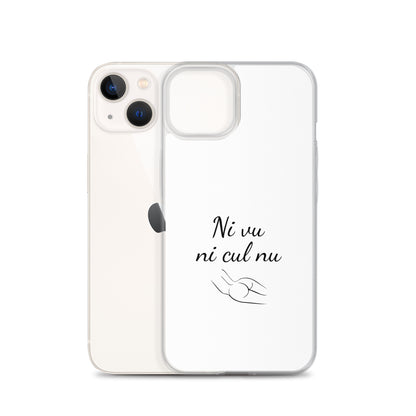 Coque iPhone Ni vu ni cul nu - Sedurro