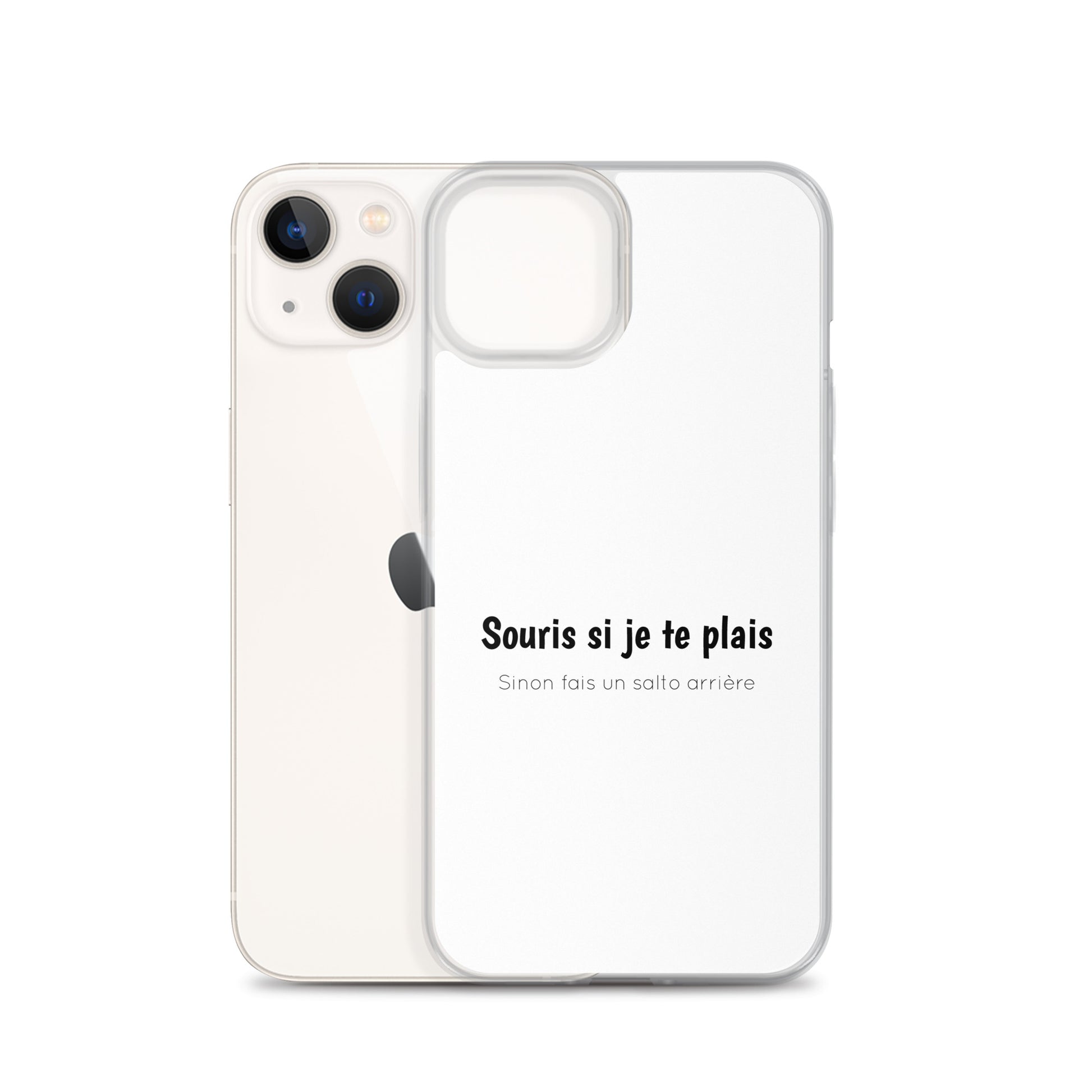 Coque iPhone Souris si je te plais sinon fais un salto arrière - Sedurro