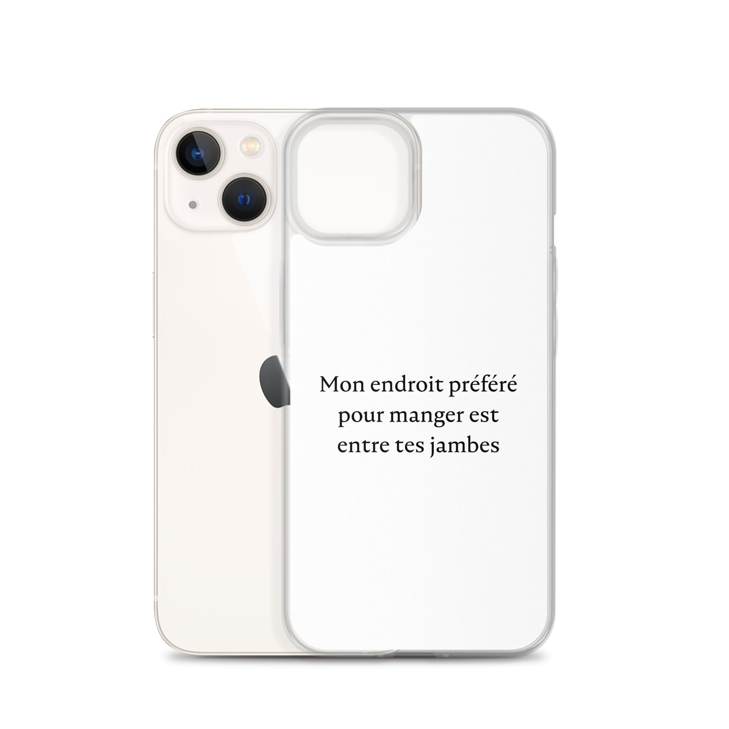 Coque iPhone Mon endroit préféré pour manger est entre tes jambes - Sedurro