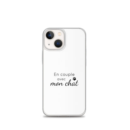 Coque iPhone En couple avec mon chat - Sedurro