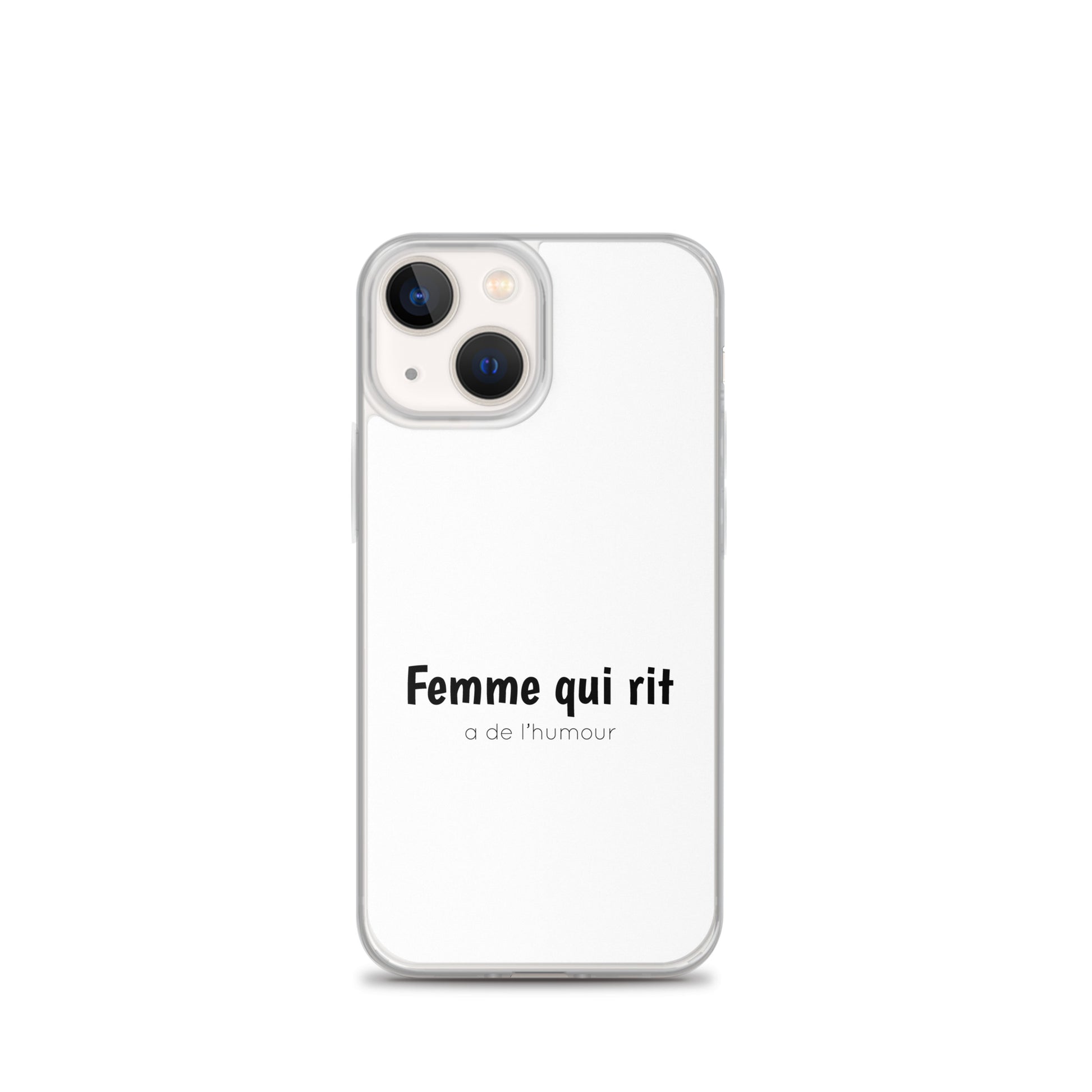 Coque iPhone Femme qui rit a de l'humour - Sedurro