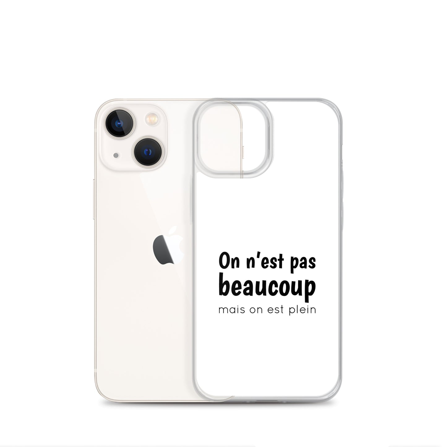 Coque iPhone On n'est pas beaucoup mais on est plein - Sedurro