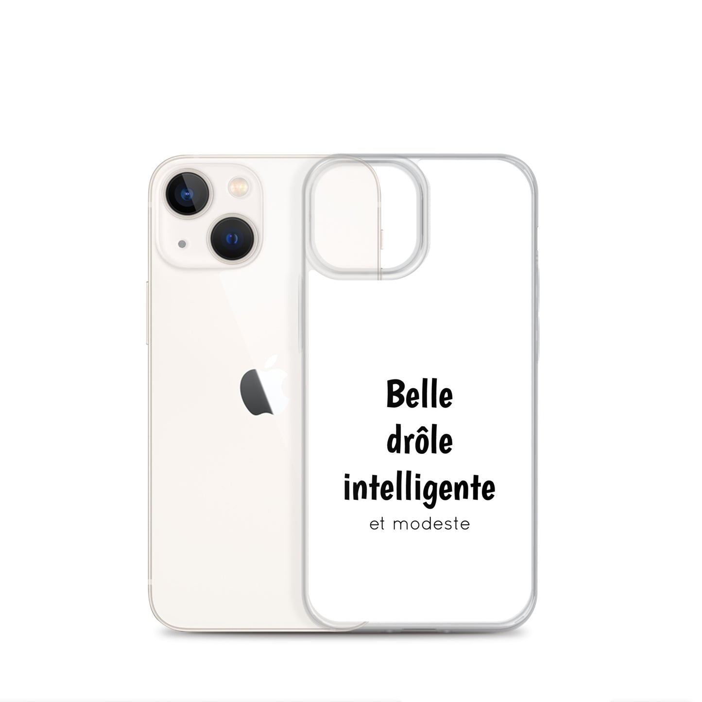 Coque iPhone Belle drôle intelligente et modeste - Sedurro