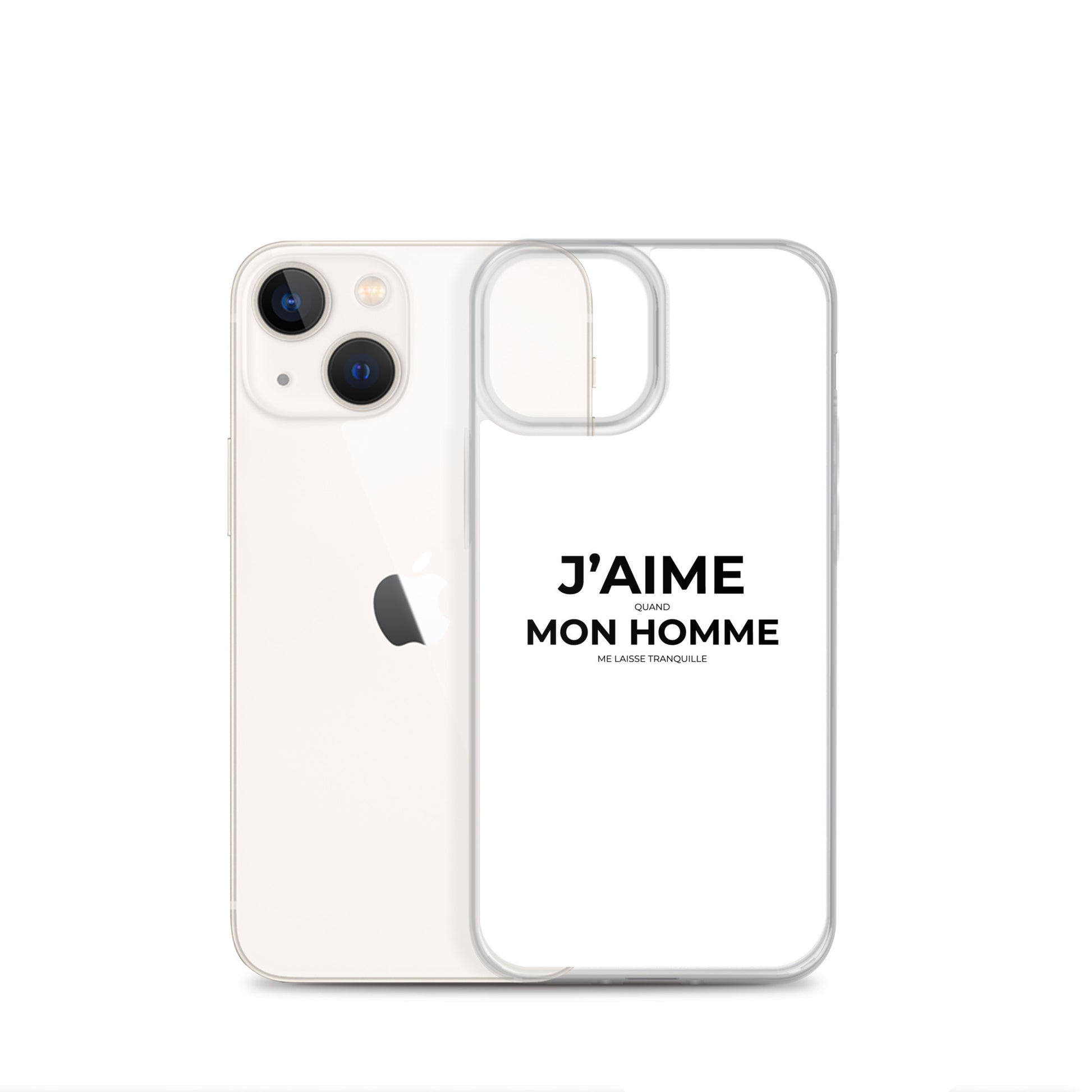 Coque iPhone J'aime quand mon homme me laisse tranquille Sedurro