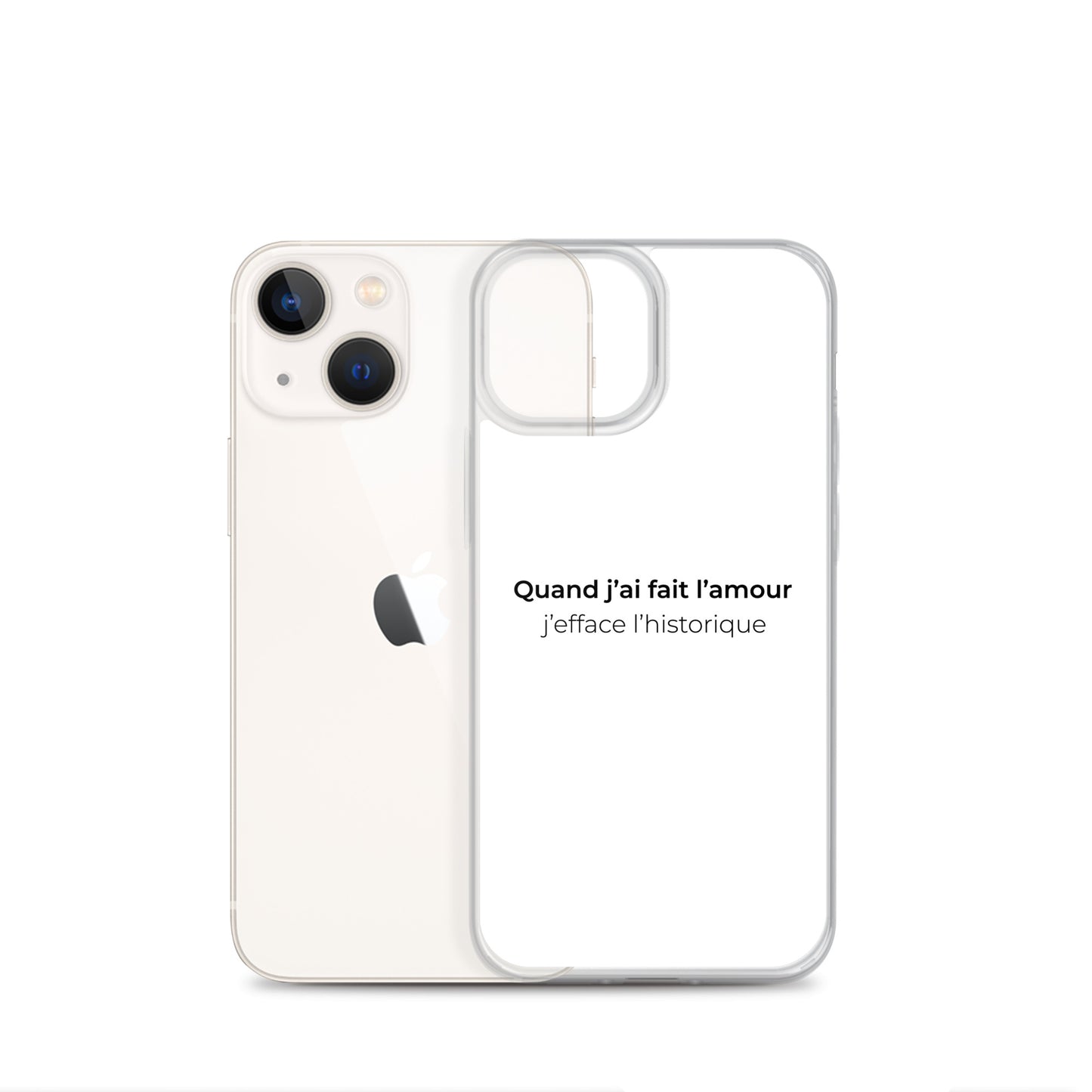 Coque iPhone Quand j'ai fait l'amour j'efface l'historique - Sedurro