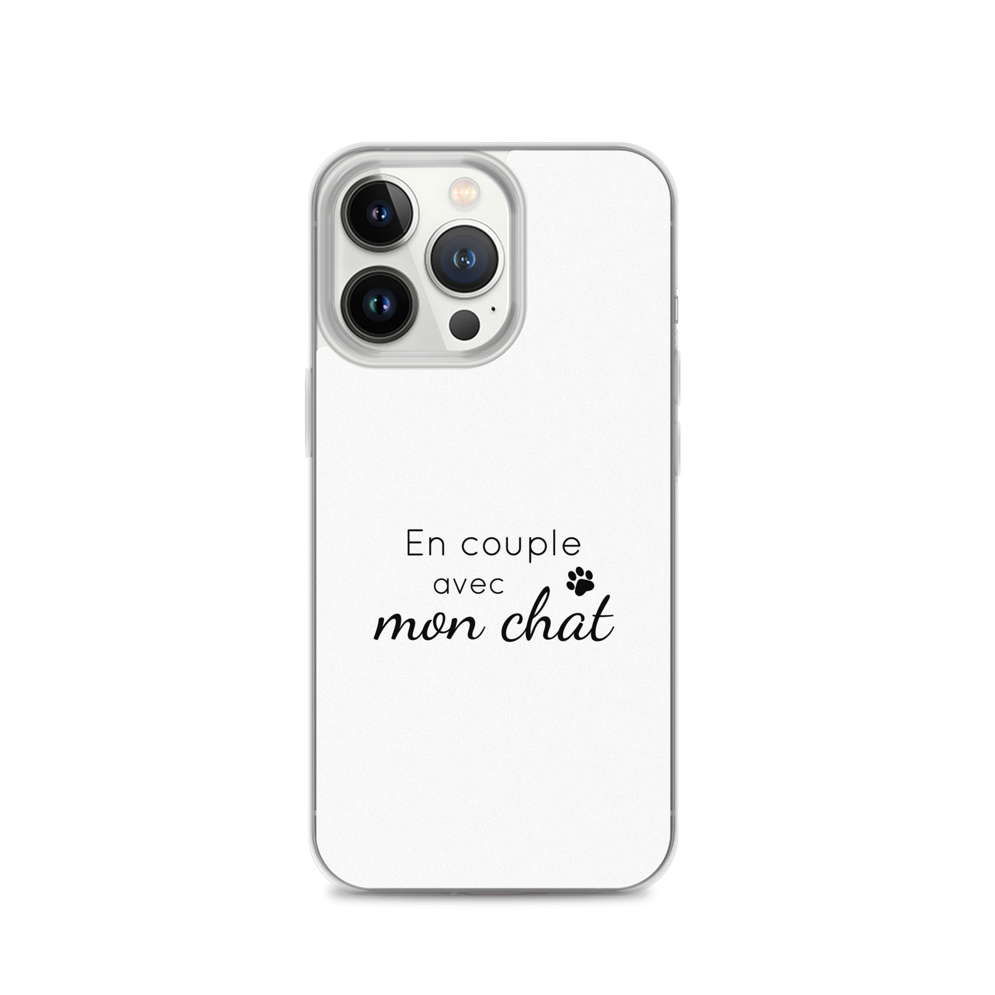 Coque iPhone En couple avec mon chat - Sedurro