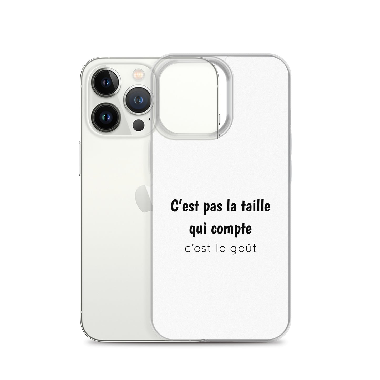 Coque iPhone C'est pas la taille qui compte c'est le goût - Sedurro