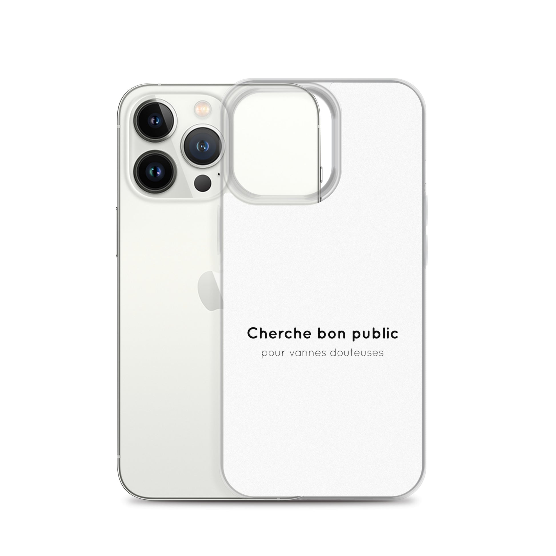 Coque iPhone Cherche bon public pour vannes douteuses - Sedurro