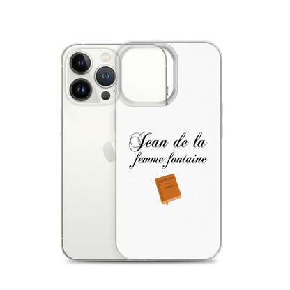 Coque iPhone Jean de la femme fontaine - Sedurro