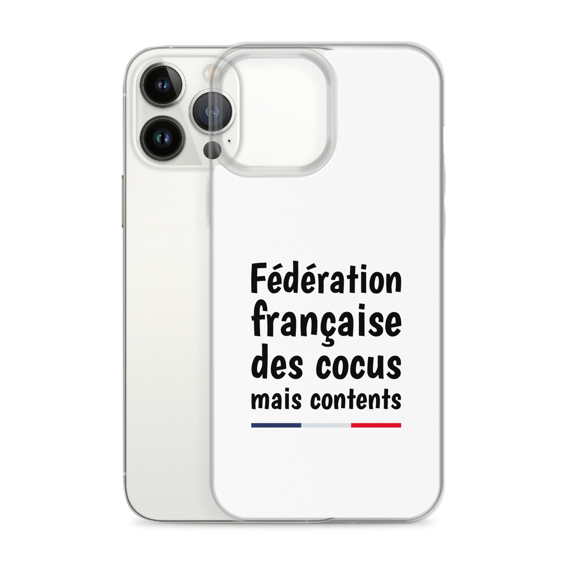 Coque iPhone Fédération française des cocus mais contents - Sedurro