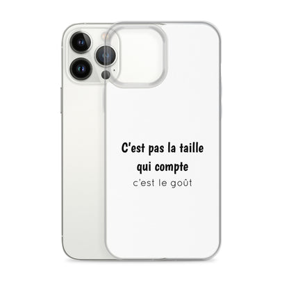 Coque iPhone C'est pas la taille qui compte c'est le goût - Sedurro