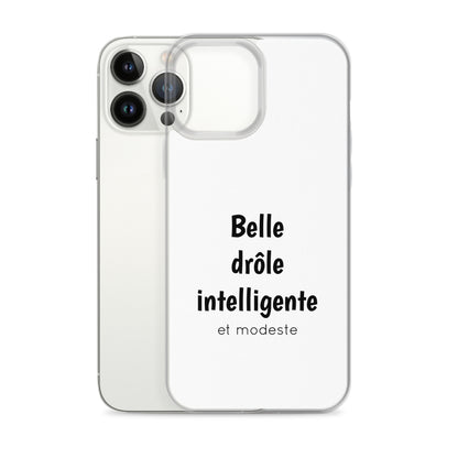 Coque iPhone Belle drôle intelligente et modeste - Sedurro