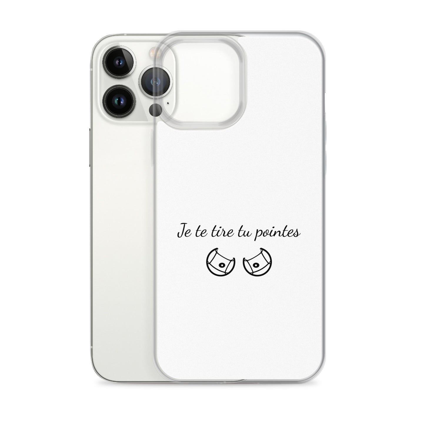 Coque iPhone Je te tire tu pointes - Sedurro